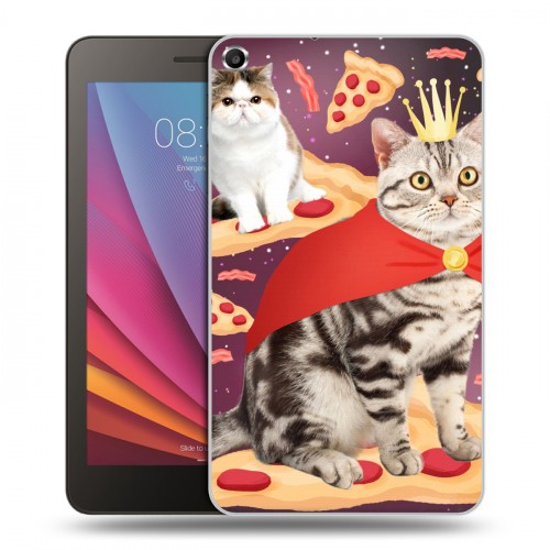 Дизайнерский силиконовый чехол для Huawei MediaPad T1 7.0 Космик кошки