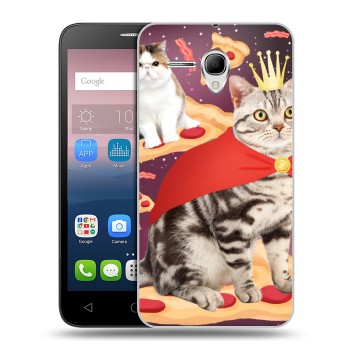 Дизайнерский силиконовый чехол для Alcatel One Touch POP 3 5.5 Космик кошки (на заказ)