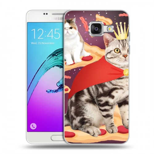 Дизайнерский силиконовый чехол для Samsung Galaxy A5 (2016) Космик кошки