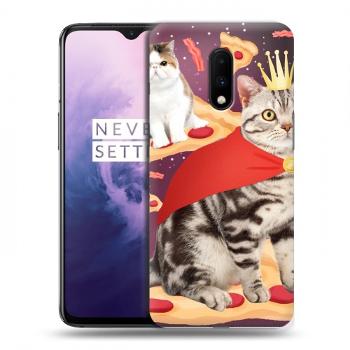 Дизайнерский пластиковый чехол для OnePlus 7 Космик кошки