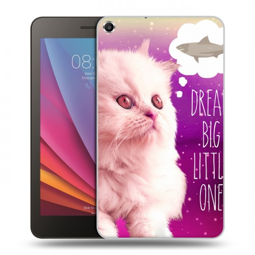 Дизайнерский силиконовый чехол для Huawei MediaPad T1 7.0 Космик кошки