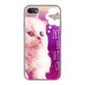 Дизайнерский силиконовый чехол для Iphone 7 Космик кошки