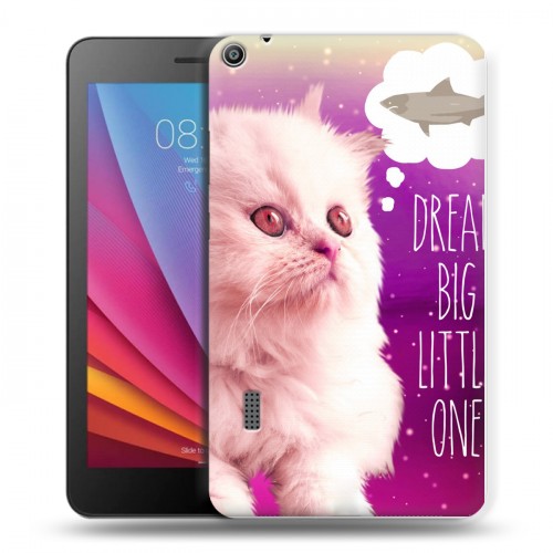 Дизайнерский силиконовый чехол для Huawei MediaPad T3 7 Космик кошки