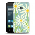Дизайнерский силиконовый чехол для Alcatel One Touch Pixi 4 (4) Романтик цветы