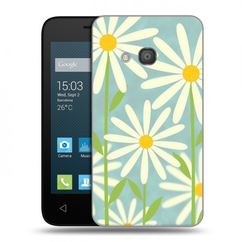 Дизайнерский пластиковый чехол для Alcatel One Touch Pixi 4 (4) Романтик цветы