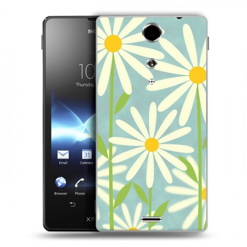 Дизайнерский пластиковый чехол для Sony Xperia TX Романтик цветы
