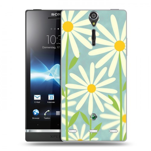 Дизайнерский пластиковый чехол для Sony Xperia S Романтик цветы