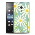 Дизайнерский пластиковый чехол для Sony Xperia acro S Романтик цветы