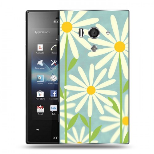 Дизайнерский пластиковый чехол для Sony Xperia acro S Романтик цветы