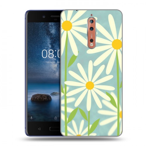 Дизайнерский пластиковый чехол для Nokia 8 Романтик цветы