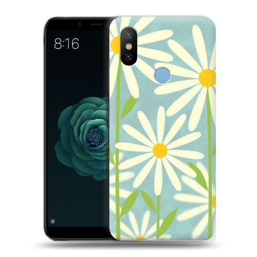 Дизайнерский силиконовый чехол для Xiaomi Mi A2 Романтик цветы