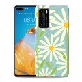 Дизайнерский силиконовый с усиленными углами чехол для Huawei P40 Романтик цветы