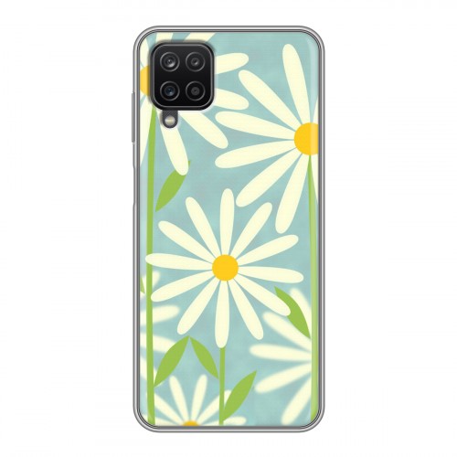 Дизайнерский силиконовый чехол для Samsung Galaxy A12 Романтик цветы