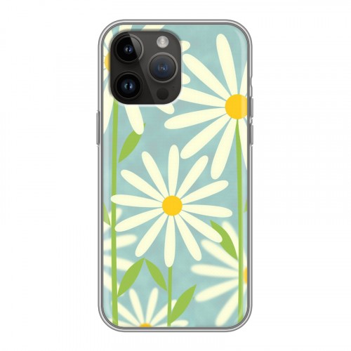 Дизайнерский силиконовый чехол для Iphone 14 Pro Max Романтик цветы