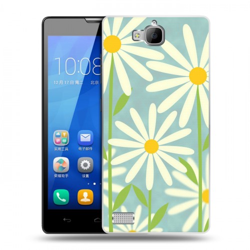 Дизайнерский пластиковый чехол для Huawei Honor 3c Романтик цветы