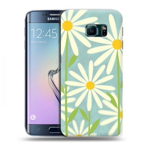 Дизайнерский пластиковый чехол для Samsung Galaxy S6 Edge Романтик цветы