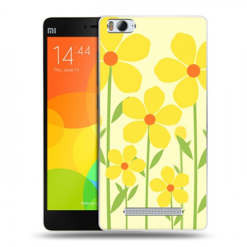Дизайнерский пластиковый чехол для Xiaomi Mi4i Романтик цветы