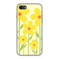 Дизайнерский силиконовый чехол для Iphone 7 Романтик цветы