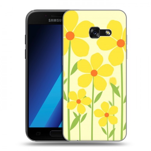 Дизайнерский силиконовый чехол для Samsung Galaxy A7 (2017) Романтик цветы