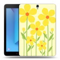 Дизайнерский силиконовый чехол для Samsung Galaxy Tab S3 Романтик цветы
