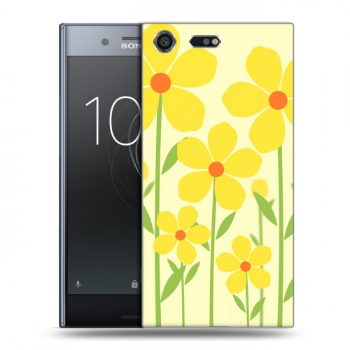 Дизайнерский силиконовый чехол для Sony Xperia XZ Premium Романтик цветы