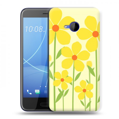 Дизайнерский пластиковый чехол для HTC U11 Life Романтик цветы