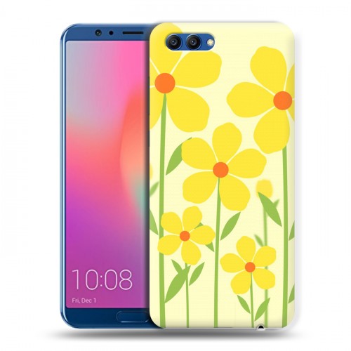Дизайнерский пластиковый чехол для Huawei Honor View 10 Романтик цветы