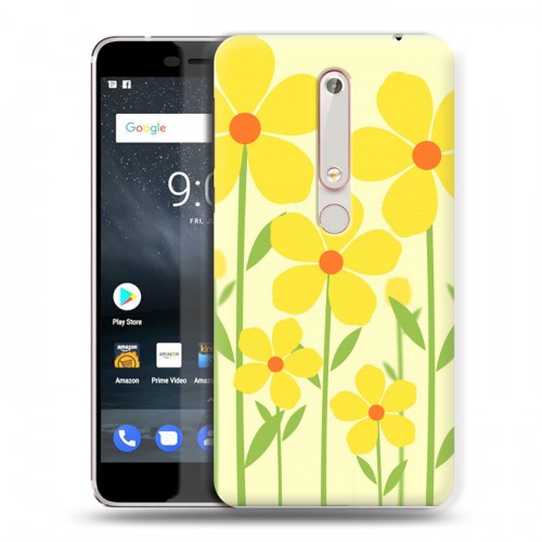 Дизайнерский пластиковый чехол для Nokia 6 (2018) Романтик цветы
