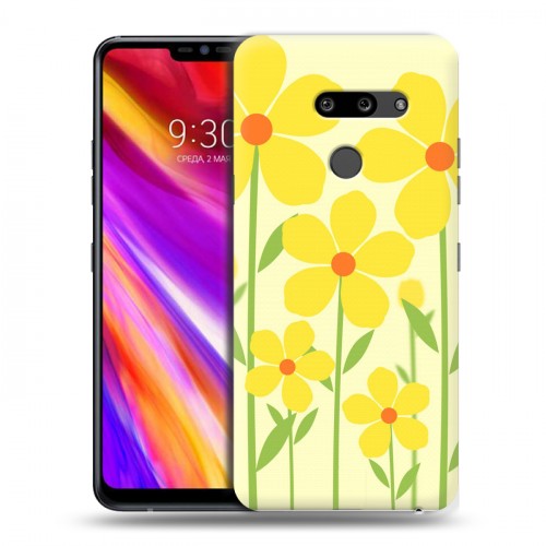 Дизайнерский пластиковый чехол для LG G8 ThinQ Романтик цветы