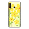Дизайнерский силиконовый чехол для Huawei P30 Lite Романтик цветы