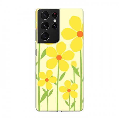Дизайнерский пластиковый чехол для Samsung Galaxy S21 Ultra Романтик цветы