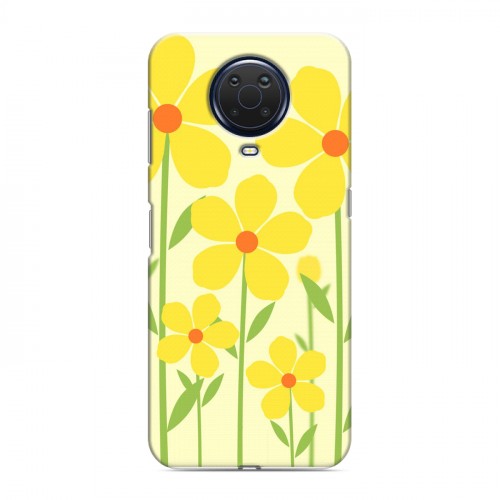 Дизайнерский силиконовый чехол для Nokia G20 Романтик цветы