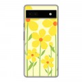 Дизайнерский силиконовый чехол для Google Pixel 6a Романтик цветы