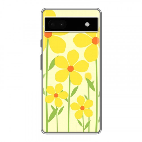 Дизайнерский пластиковый чехол для Google Pixel 6a Романтик цветы
