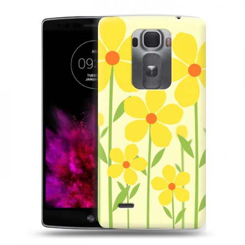 Дизайнерский пластиковый чехол для LG G Flex 2 Романтик цветы