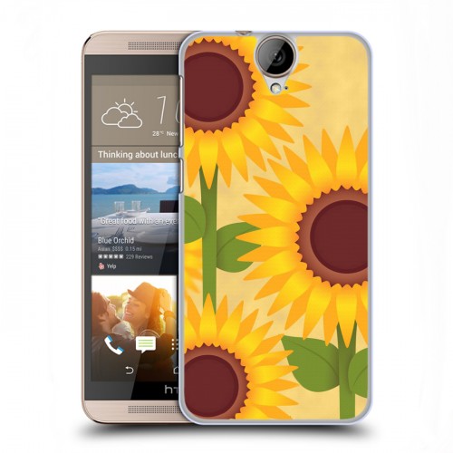 Дизайнерский пластиковый чехол для HTC One E9+ Романтик цветы