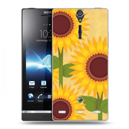 Дизайнерский пластиковый чехол для Sony Xperia S Романтик цветы