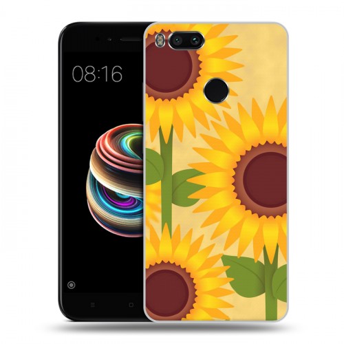 Дизайнерский силиконовый чехол для Xiaomi Mi5X Романтик цветы
