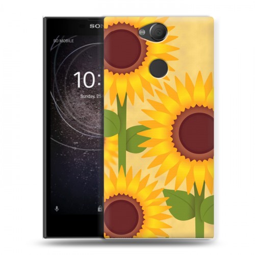 Дизайнерский силиконовый с усиленными углами чехол для Sony Xperia XA2 Романтик цветы