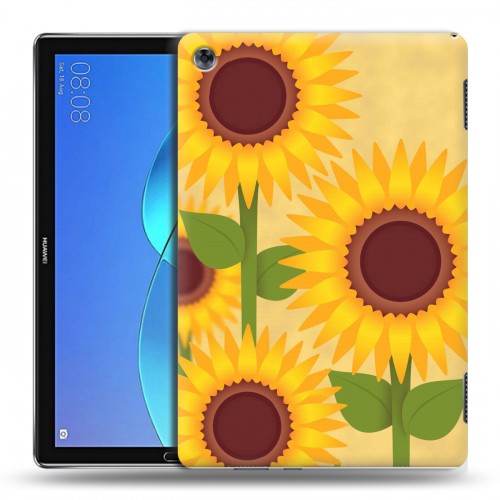 Дизайнерский силиконовый чехол для Huawei MediaPad M5 Lite Романтик цветы