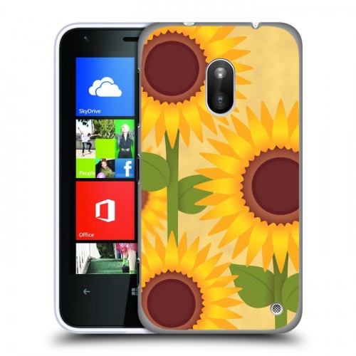 Дизайнерский пластиковый чехол для Nokia Lumia 620 Романтик цветы