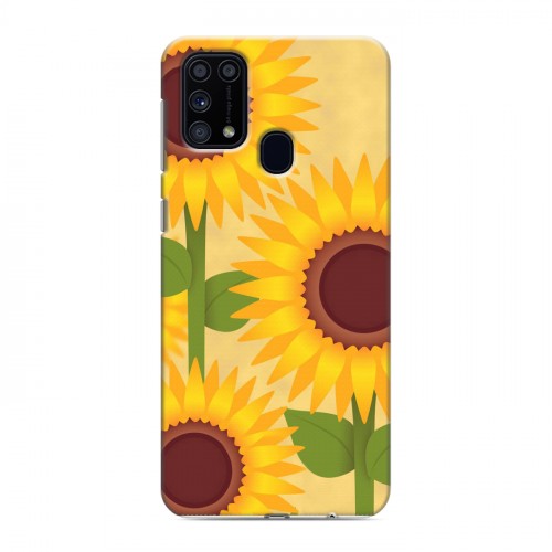 Дизайнерский силиконовый чехол для Samsung Galaxy M31 Романтик цветы