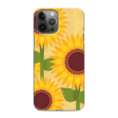 Дизайнерский силиконовый чехол для Iphone 12 Pro Max Романтик цветы