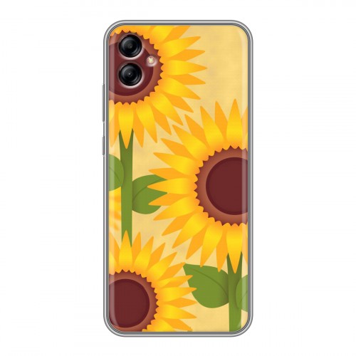 Дизайнерский силиконовый с усиленными углами чехол для Samsung Galaxy A04e Романтик цветы
