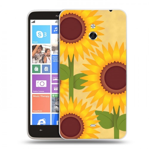 Дизайнерский пластиковый чехол для Nokia Lumia 1320 Романтик цветы