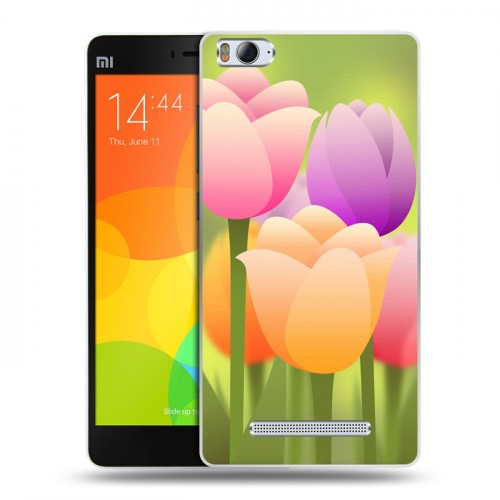 Дизайнерский пластиковый чехол для Xiaomi Mi4i Романтик цветы