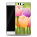 Дизайнерский силиконовый чехол для Huawei P9 Романтик цветы