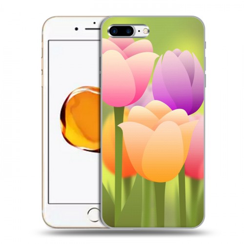 Дизайнерский силиконовый чехол для Iphone 7 Plus / 8 Plus Романтик цветы