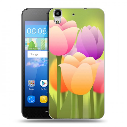 Дизайнерский пластиковый чехол для Huawei Y6 Романтик цветы