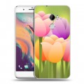 Дизайнерский пластиковый чехол для HTC One X10 Романтик цветы